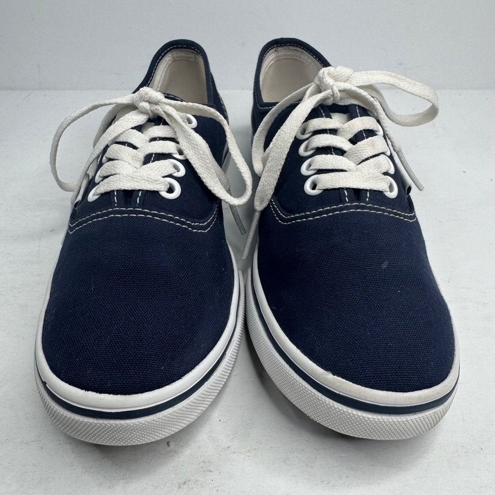 Vans Authentic Lo Pro Navy Blue Canvas Low Top Sneakers Womens 7 Mens 5.5 - Picture 4 of 8